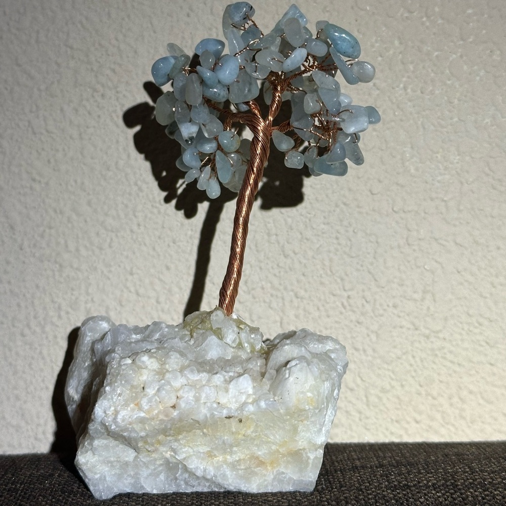 Aquamarine Crystal Tree